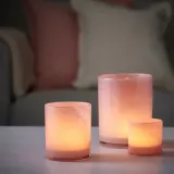 IKEA VINDSTILLA (ИКЕА ВИНДСТИЛЛА) — Подсвечник для чайных свечей, розовый 7 см — фото 3