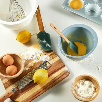 IKEA PONNYFISK (ИКЕА ПОННИФИСК) — Миска для смешивания, светло-серо-голубая 1 л