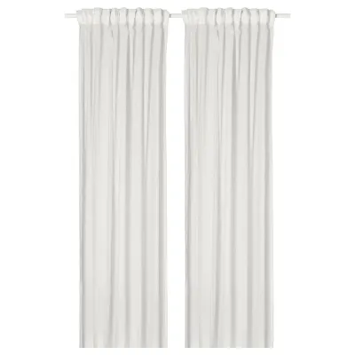 IKEA MATILDA (ИКЕА МАТИЛДА) — Тюль, 2 шт., белый на ленте 145х250 см