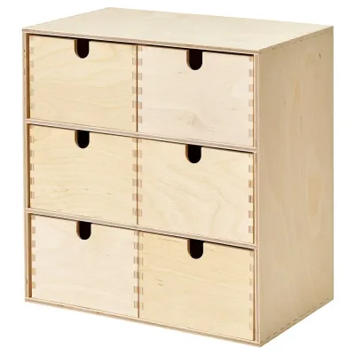 IKEA MOPPE (ИКЕА МОППЕ) — Миникомод, берёзовая фанера 31x18x32 см