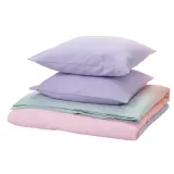 IKEA FLÄDERBUSKE (ИКЕА ФЛЭДЕРБУСКЕ) — Пододеяльник и 2 наволочки, разноцветный 200x200/50x60 см — фото 1