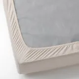 IKEA VÅRVIAL (ИКЕА ВОРВИАЛ) — Простыня на резинке, бежевая 160x200 см — фото 4