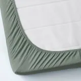 IKEA VÅRVIAL (ИКЕА ВОРВИАЛ) — Простыня на резинке для тахты, серо-зелёный 80x200 см — фото 4