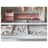 IKEA KOMPLEMENT (ИКЕА КОМПЛИМЕНТ) — Вкладыш для выдвижного лотка, светло-серый 100x58 см — фото 3