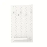 IKEA SKÅDIS (ИКЕА СКОДИС) — Перфорированная панель, комбинация, белая 36x56 см — фото 1