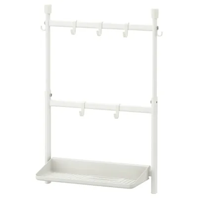 IKEA SUNNERSTA (ИКЕА СУННЕРСТА) — Кухонный органайзер, комплект, без сверления/сушилка/крючок белый