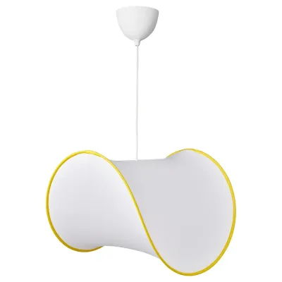 IKEA GREJSIMOJS (ИКЕА ГРЕЙСИМОЙС) — / HAVSDJUP Лампа подвесная, белый/жёлтый 45 см
