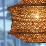 IKEA BLÅSTÅNG (ИКЕА БЛОСТОНГ) — / HAVSDJUP Лампа подвесная, бежевый/белый 45 см — фото 3