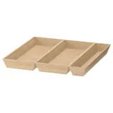 IKEA UPPDATERA (ИКЕА УППДАТЕРА) — Вкладыш для ящика, 3 предмета, бамбук 50x50 см — фото 1