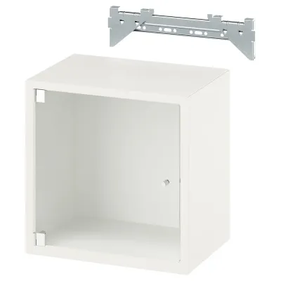 IKEA EKET (ИКЕА ЕКЕТ) — Шкаф навесной со стеклянной дверью, белый 35x25x35 см