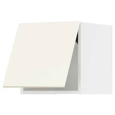 IKEA METOD (ИКЕА МЕТОД) — Шкаф навесной горизонтальный, белый/Валлстена белый 40x40 см
