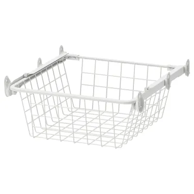 IKEA ALTARLIDEN (ИКЕА АЛТАРЛИДЕН) — Корзина проволочная на выдвижных направляющих, белая 40x42 см