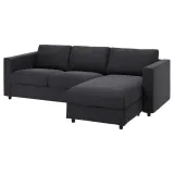 IKEA VIMLE (ИКЕА ВИМЛЕ) — Чехол на раскладной диван 3-местный, с шезлонгом/Хилларед антрацит — фото 3