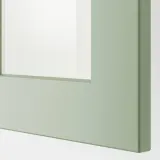 IKEA METOD (ИКЕА МЕТОД) — Шкаф навесной со стеклянной дверью, белый/Стенсунд светло-зелёный 40x40 см — фото 2