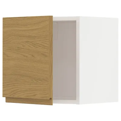 IKEA METOD (ИКЕА МЕТОД) — Шкаф навесной, белый/Воксторп имитация дуба 40x40 см