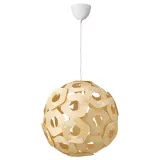 IKEA ÖDLEBLAD (ИКЕА ЁДЛЕБЛАД) — / SUNNEBY Лампа подвесная, берёзовый шпон/белый 48 см — фото 1