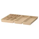 IKEA UPPDATERA (ИКЕА УППДАТЕРА) — Лоток для столовых приборов/2 лотка для принадлежностей, светлый бамбук 72x50 см — фото 1
