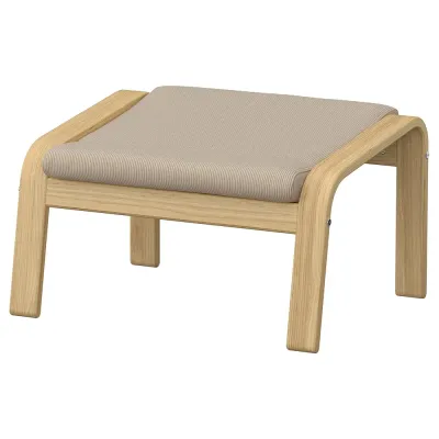 IKEA POÄNG  (ИКЕА ПОЭНГ)  -  Табурет для ног - дуб/Келинге бежевый