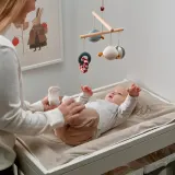 IKEA SKÖTSAM (ИКЕА СКЁТСАМ) — Матрас для пеленания с чехлом, бежевый/махра 53x80 см — фото 2