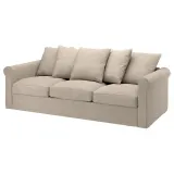 IKEA GRÖNLID (ИКЕА ГРЁНЛИД) — Чехол на 3-местный диван, Хилларед бежевый — фото 2