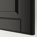 IKEA METOD (ИКЕА МЕТОД) — Горизонтальный навесной шкаф, чёрно-серый/Бодбюн чёрный 40х40 см — фото 2