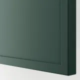 IKEA METOD (ИКЕА МЕТОД) — Навесной шкаф, белый/Аспудден тёмный серо-зелёный 40x40 см — фото 2