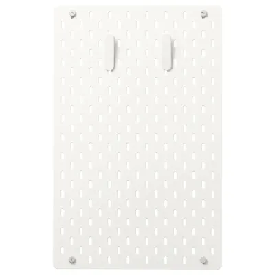 IKEA SKÅDIS (ИКЕА СКОДИС) — Перфорированная панель комбинация, белый 36x56 см