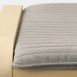 IKEA POÄNG (ИКЕА ПОЭНГ) - Табурет для ног - берёзовый шпон/Knisa светло-бежевый — фото 3