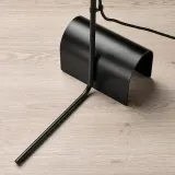 IKEA HÅRSLINGA (ИКЕА ХОРСЛИНГА) — / MOLNART Лампа напольная с лампочкой, чёрный/в форме кольца опаловый белый — фото 3