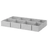 IKEA KOMPLEMENT (ИКЕА КОМПЛИМЕНТ) — Коробка, 8 шт., светло-серый 90x54 см — фото 1