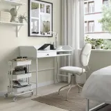 IKEA RÅSKOG (ИКЕА РОСКОГ) — / NORRÅVA Тележка с крышкой, белый 28x38x61 см — фото 2