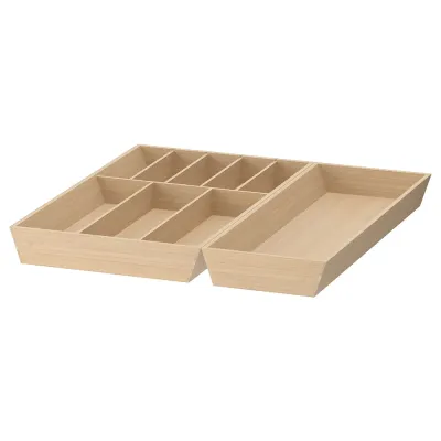 IKEA UPPDATERA (ИКЕА УППДАТЕРА) — Лоток для столовых приборов, светлый бамбук 52x50 см