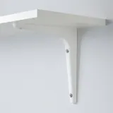 IKEA BURHULT (ИКЕА БУРХУЛТ) — / SIBBHULT Полка настенная, белый/белый 59x20 см — фото 4