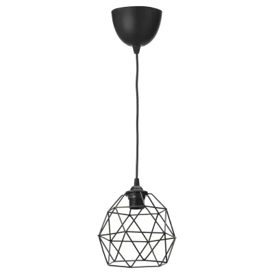 IKEA BRUNSTA (ИКЕА БРУНСТА) — / HAVSDJUP Лампа подвесная, чёрный 20 см