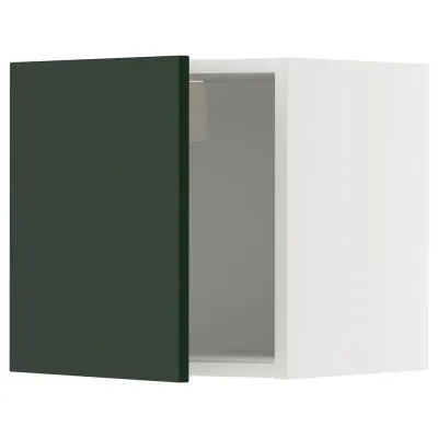 IKEA METOD (ИКЕА МЕТОД) — Шкаф навесной, белый/Havstorp глубокий зелёный 40x40 см