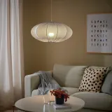 IKEA REGNSKUR (ИКЕА РЕГНСКУР) — / HAVSDJUP Лампа подвесная, бирюзовый/белый 52 см — фото 3