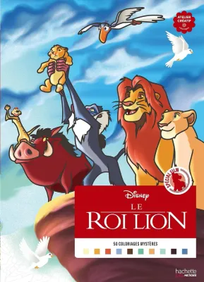 Раскраска по номерам Hachette Coloriages mystères Disney - Spécial film: Le Roi Lion (Король Лев), 112 стр.