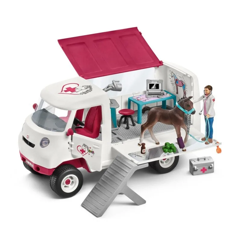 Schleich - Мобильная клиника для животных с жеребенком 42370