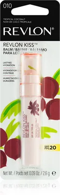 Revlon Cosmetics Kiss Balm - увлажняющий бальзам для губ SPF 20 / zapachy 010 Tropical Coconut 2,6 г