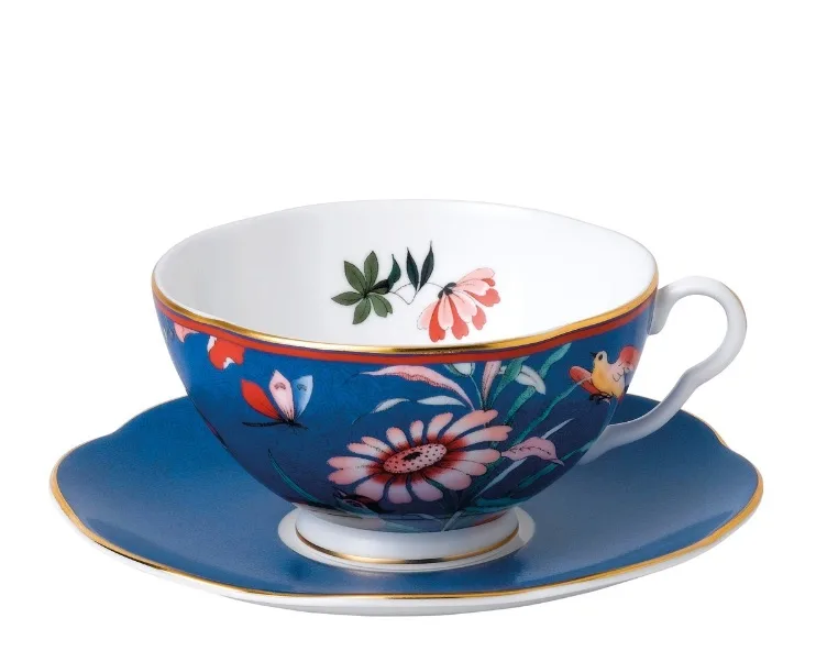 Wedgwood - Paeonia Blush чашка с блюдцем 320мл для чая / артикул 40032091 / GTIN 701587384025
