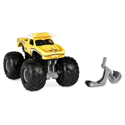 Spin Master Monster Jam — супервнедорожный грузовик Bulldozer в масштабе 1:64 + перекладина на колесиках 20130581