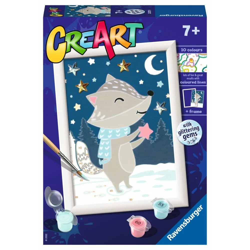Ravensburger - CreArt Книга для рисования Барсук среди звезд 202119 / артикул 202119 / GTIN 4005556202119