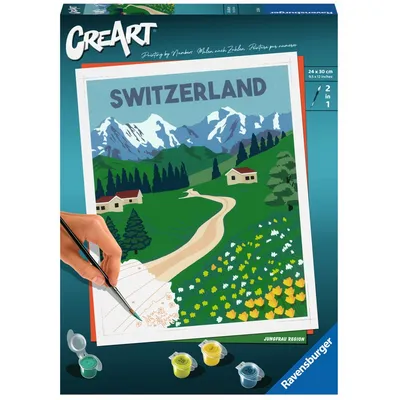 Картина по номерам Ravensburger CreArt 235360 Швейцарский пейзаж 235360