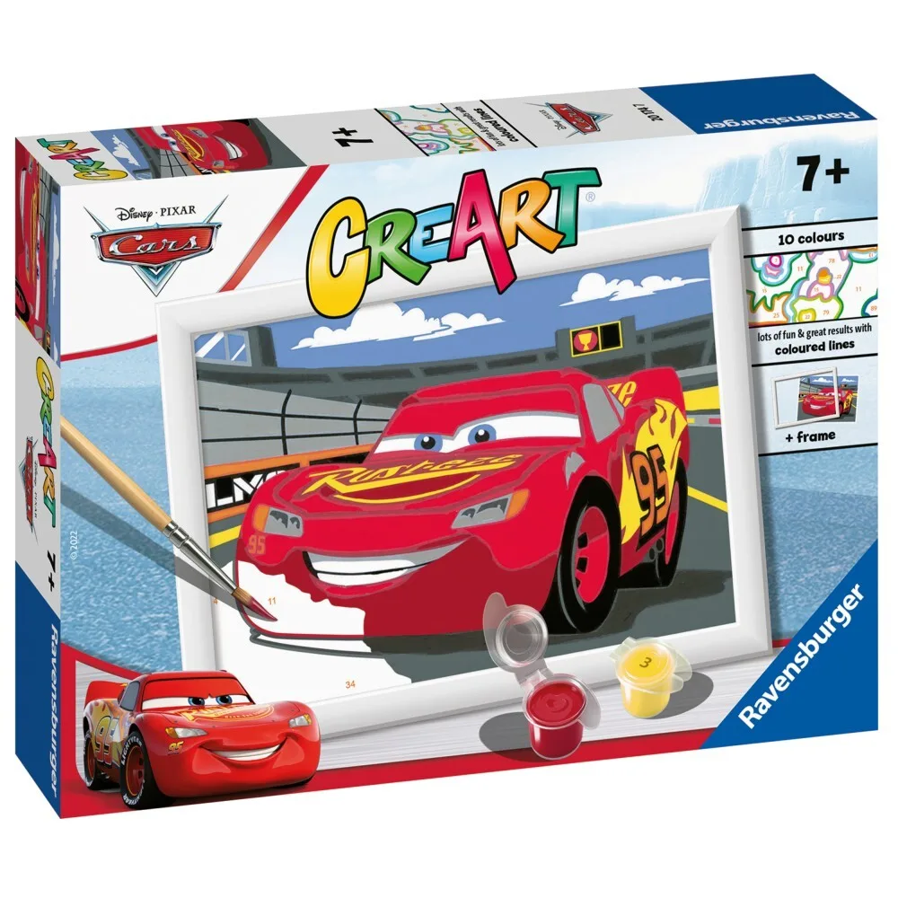 Ravensburger - CreArt Книга для рисования Тачки светящиеся МакКуин 201747 / артикул 201747 / GTIN 4005556201747