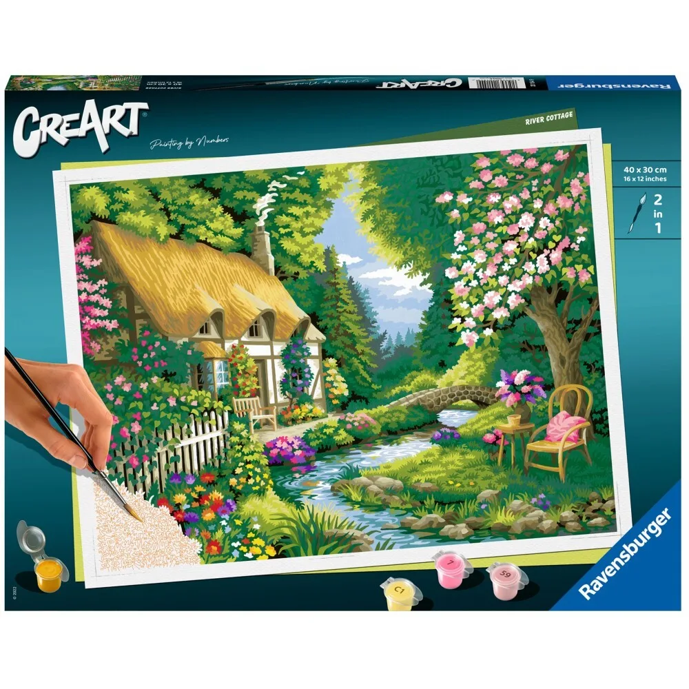 Картина по номерам Ravensburger CreArt 201549 Домик у реки 201549