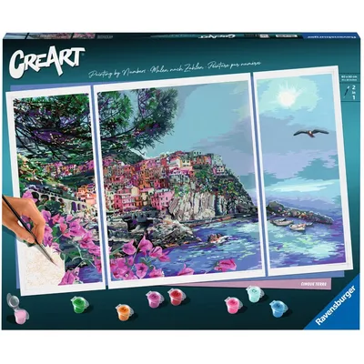 Картина по номерам Ravensburger CreArt 235292 Чинкве-Терре панорама 235292