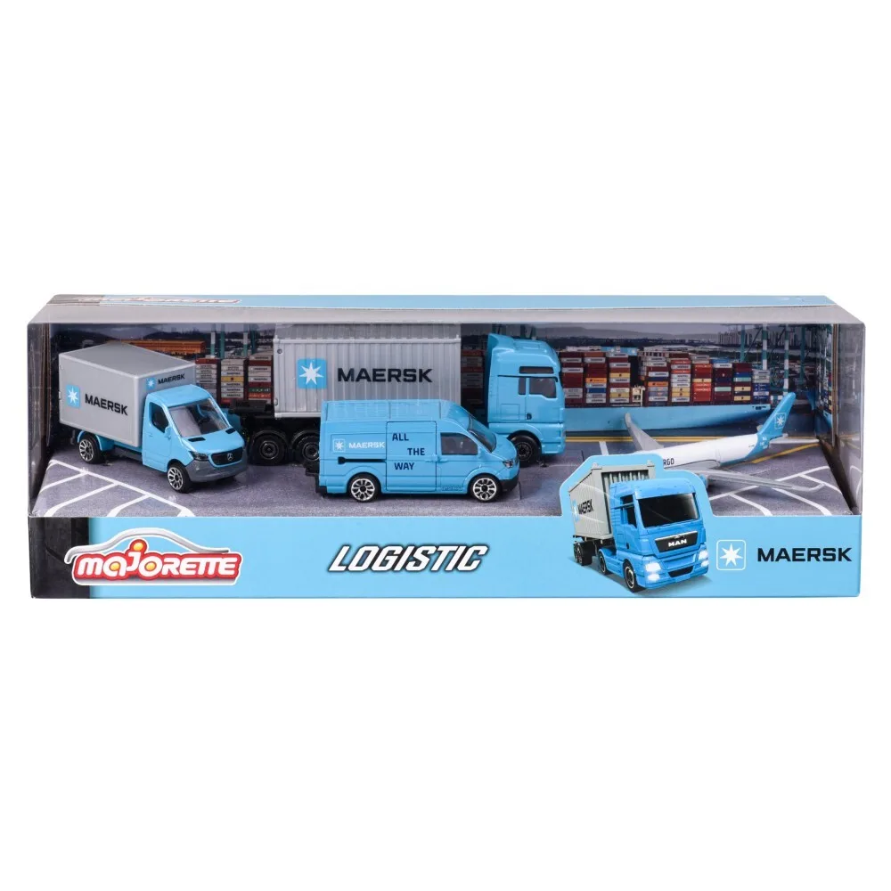 Majorette - Набор транспортных средств Maersk 4 шт 2057290 / артикул 2057290 / GTIN 3467452073360