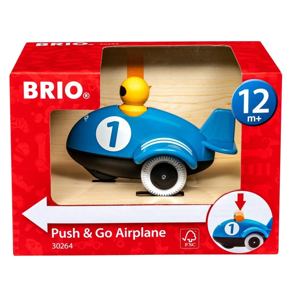 BRIO - Самолет Push & Go Toy 30264 / артикул 30264 / GTIN 7312350302646