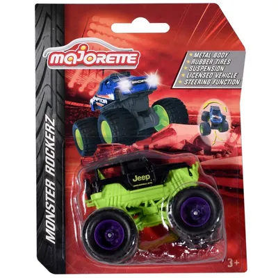 Majorette - Monster Rockerz 4x4 Jeep Wrangler car 2057255