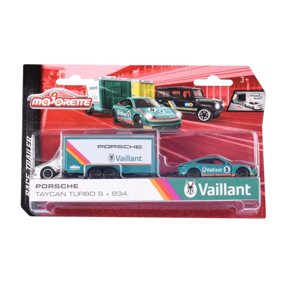 Majorette - Металлический автомобиль с прицепом + Porsche racer 2053111 01 / артикул 2053111 01 / GTIN 3467452065327